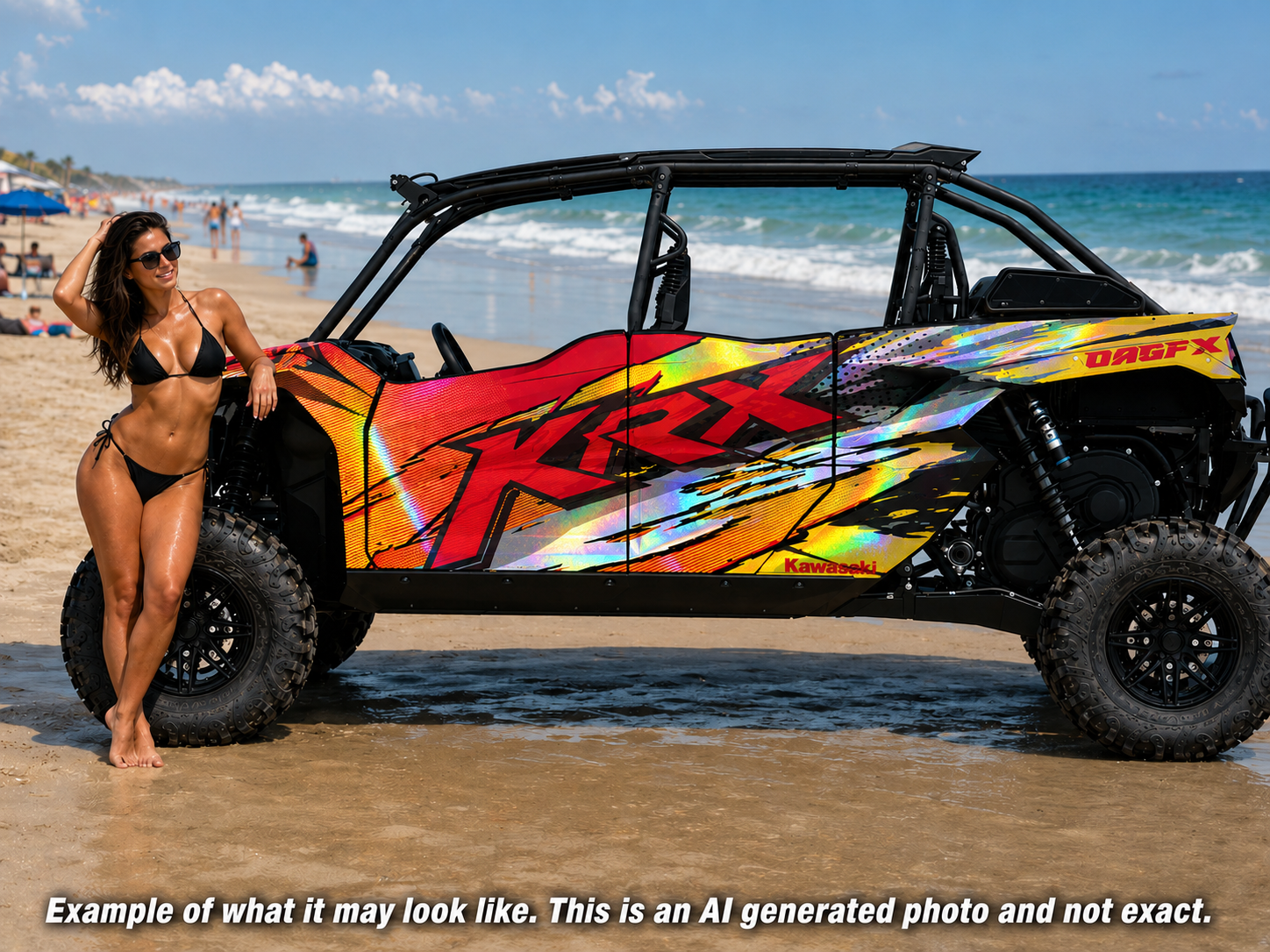 2020 - 2024 Kawasaki Teryx KRX 4 Door 1000 Graphic Kit-Pro Edition D53-3 Wild