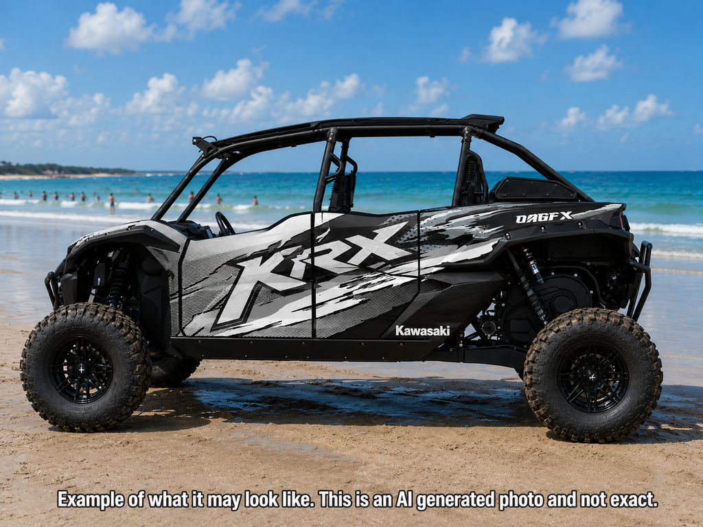 2020 - 2024 Kawasaki Teryx KRX 4 Door 1000 Graphic Kit-Pro Edition D53-4 Stealth