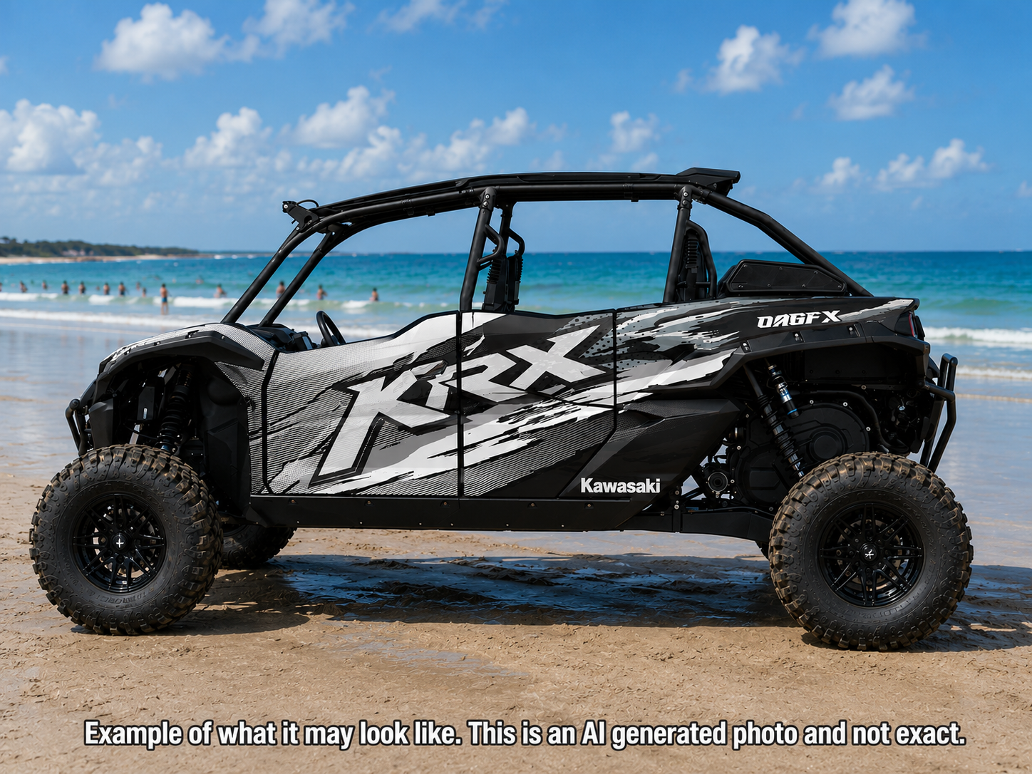 2020 - 2024 Kawasaki Teryx KRX 4 Door 1000 Graphic Kit-Pro Edition D53-4 Stealth