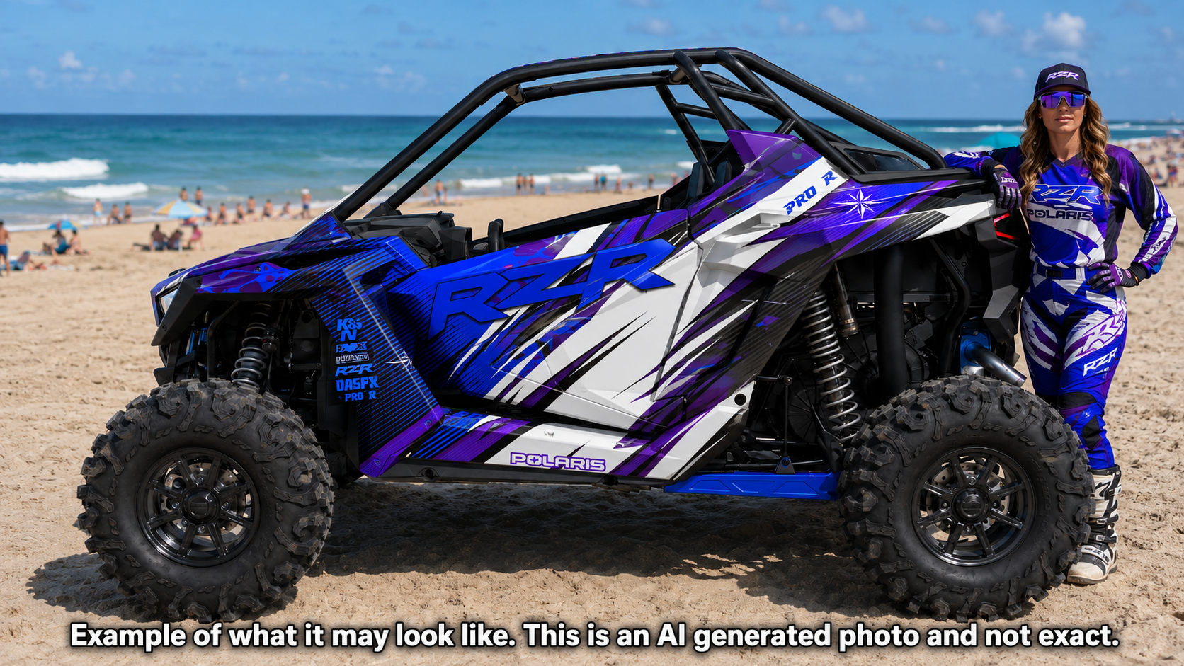 2022-2024 Polaris RZR Pro R OAGFX Graphics Kit D35-1 Blue