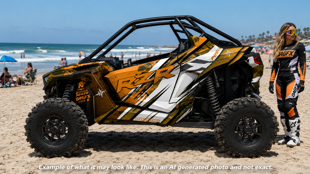 2022-2024 Polaris RZR Pro R OAGFX Graphics Kit D35-2 Orange