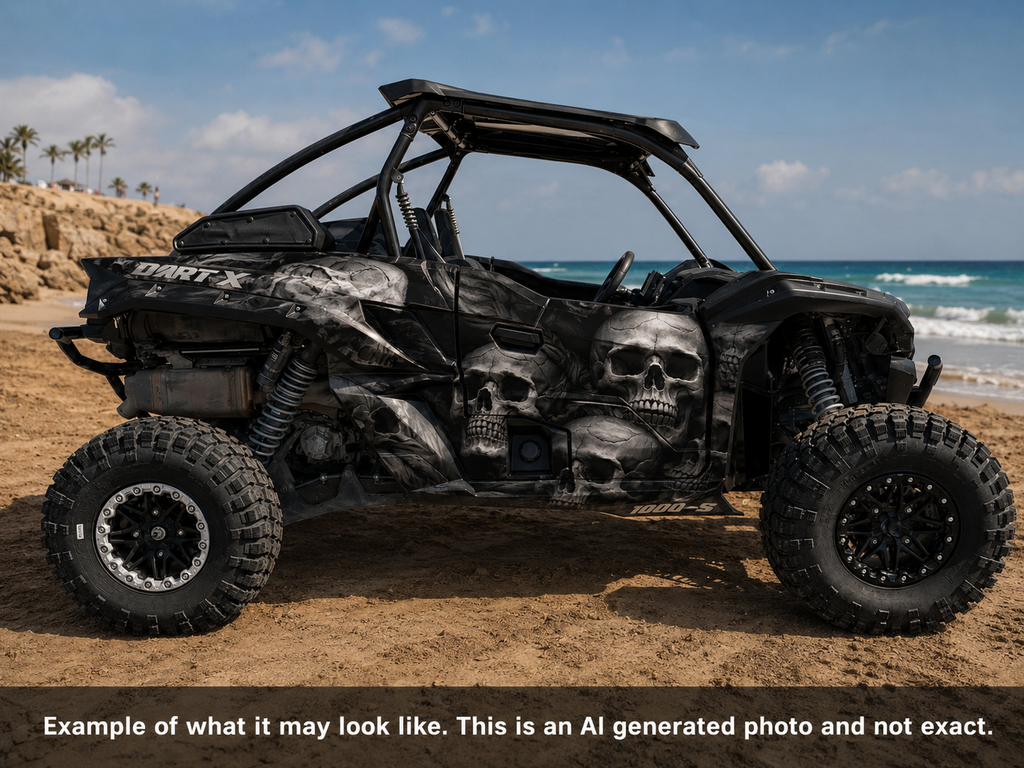 2019 - 2023 Kawasaki Teryx KRX 1000 Graphic Kit -Pro Edition DSK-1 Skull Limited