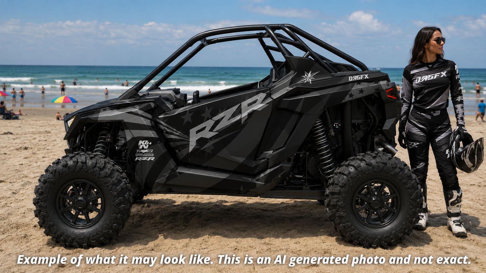 2022-2024 Polaris RZR Pro R OAGFX Graphics Kit D69-1 Stealth Flag USA