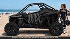 2022-2024 Polaris RZR Pro R OAGFX Graphics Kit D69-2 Stealth Flag Claw