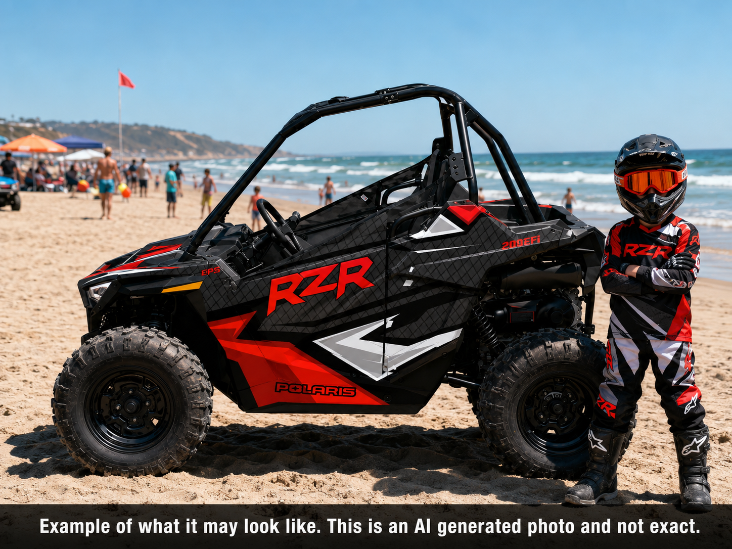 2021-2025 Polaris RZR 200 EFI UTV Graphics Kit D36-1