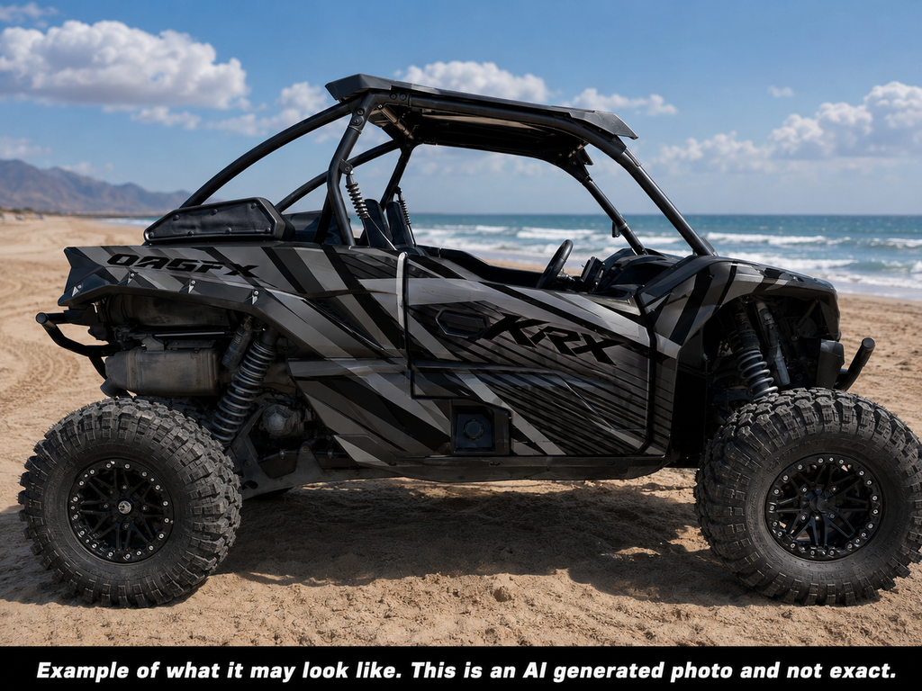 2019 - 2023 Kawasaki Teryx KRX 1000 Graphic Kit  Pro Edition D62-1 Black Stealth