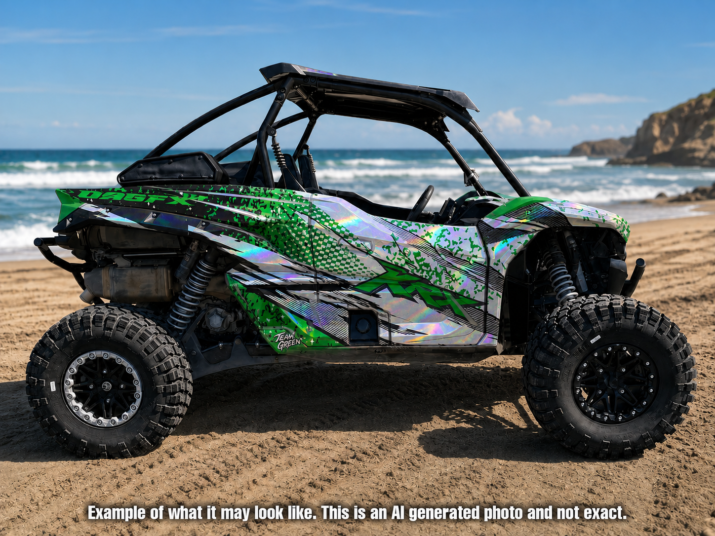2019 - 2023 Kawasaki Teryx KRX 1000 Graphic Kit - Pro Edition D66-2 Green