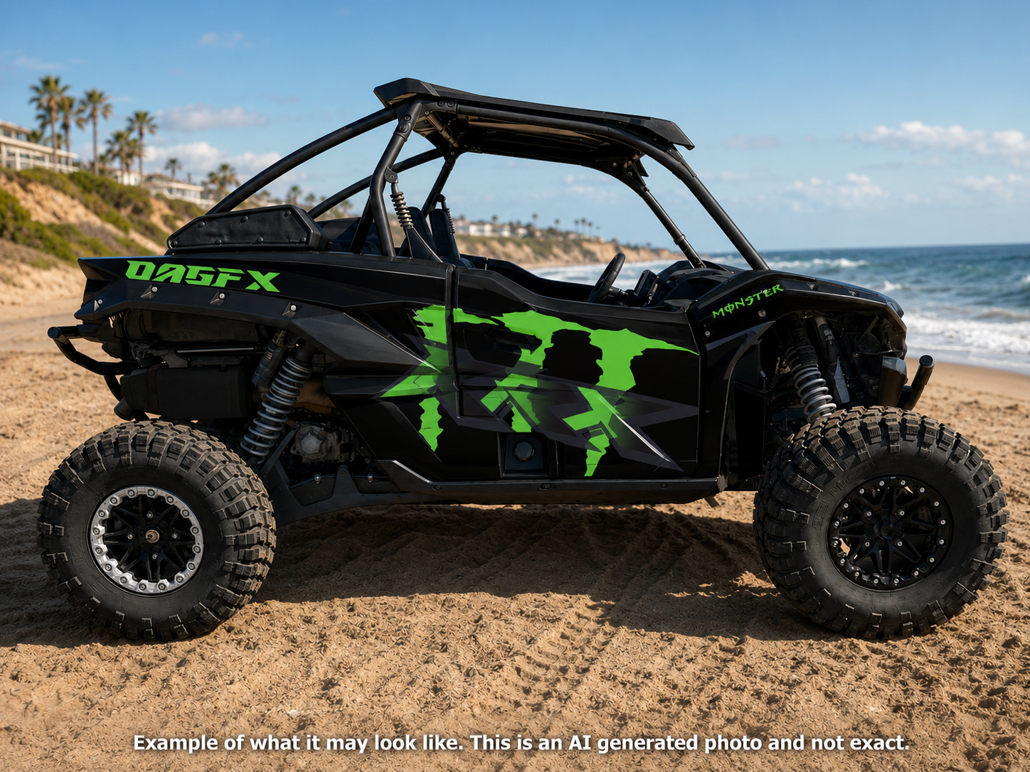 2019 - 2023 Kawasaki Teryx KRX 1000 Graphic Kit - Pro Edition DMon-2 Monster
