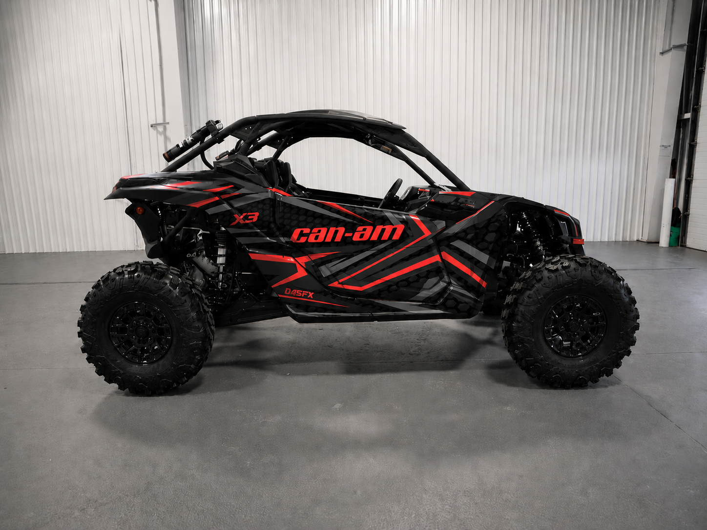 2017 - 2024 Can Am X3 Maverick  Turbo RR DS Graphics Kit  Pro Edition D59-3 Red