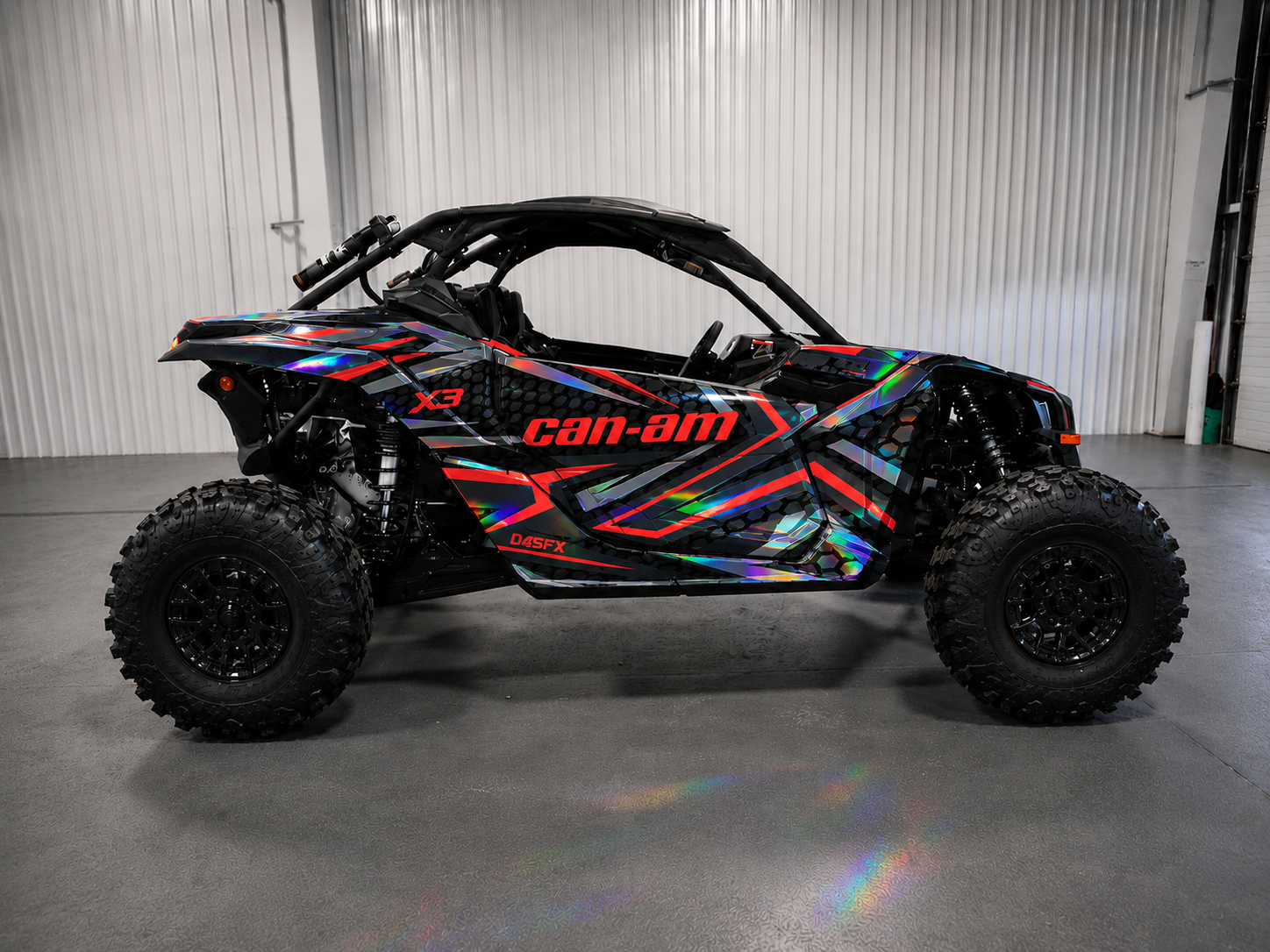 2017 - 2024 Can Am X3 Maverick  Turbo RR DS Graphics Kit  Pro Edition D59-3 Red