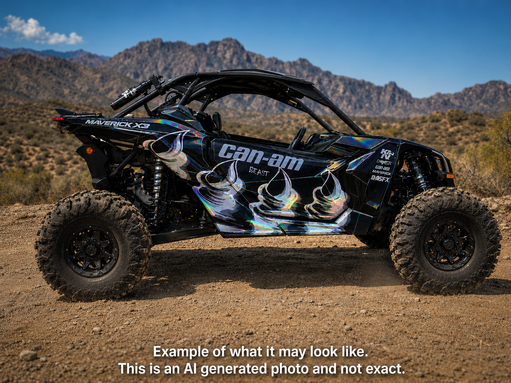 2017-2024 Can Am X3 Maverick Graphics Kit  Pro Edition DB-1 Stealth Beast