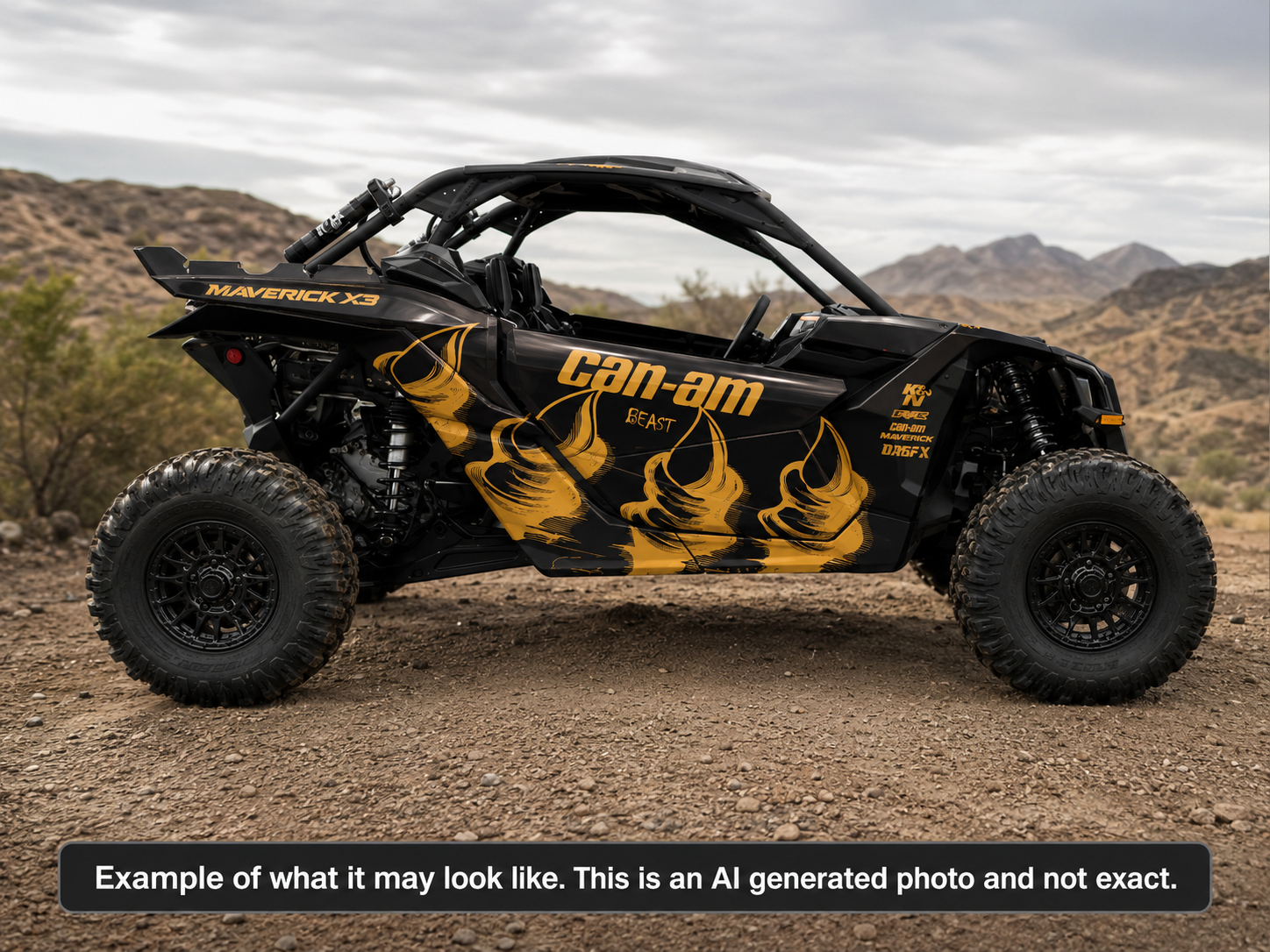 2017-2024 Can Am X3 Maverick Graphics Kit  Pro Edition DB-3 Beast