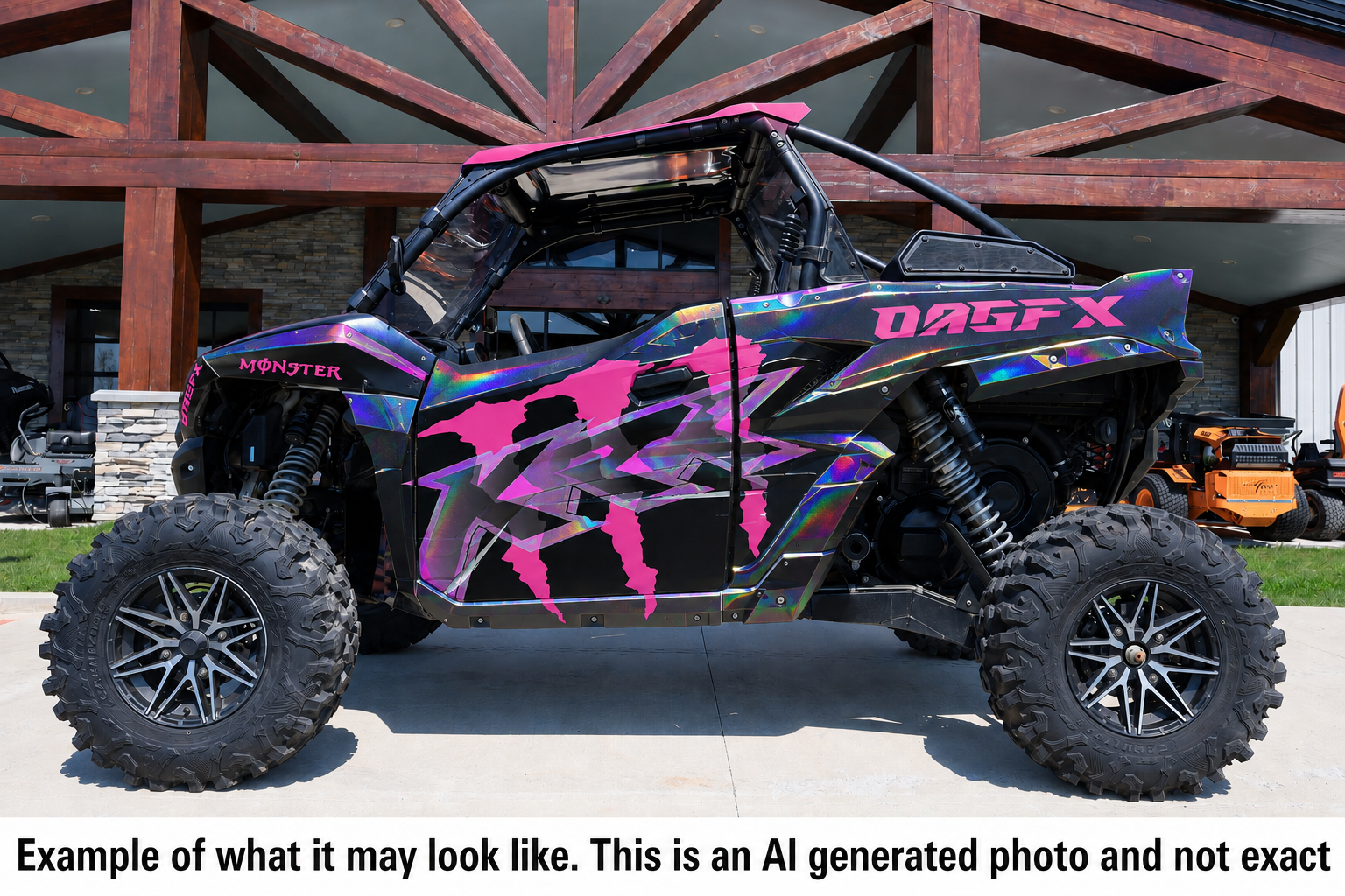 2019 - 2023 Kawasaki Teryx KRX 1000 Graphic Kit - Pro Edition DMon-3 Monster