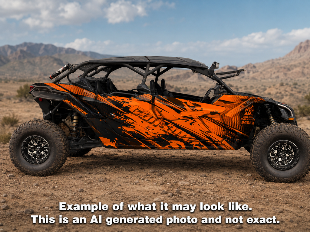 2017-2024 Can Am X3 Max 4 Door Maverick RR DS Graphics Kit  D79-2