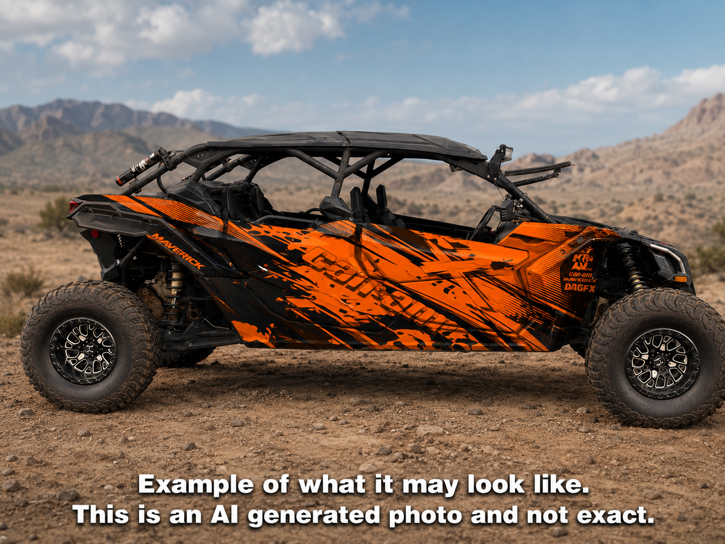 2017-2024 Can Am X3 Max 4 Door Maverick RR DS Graphics Kit  D79-2