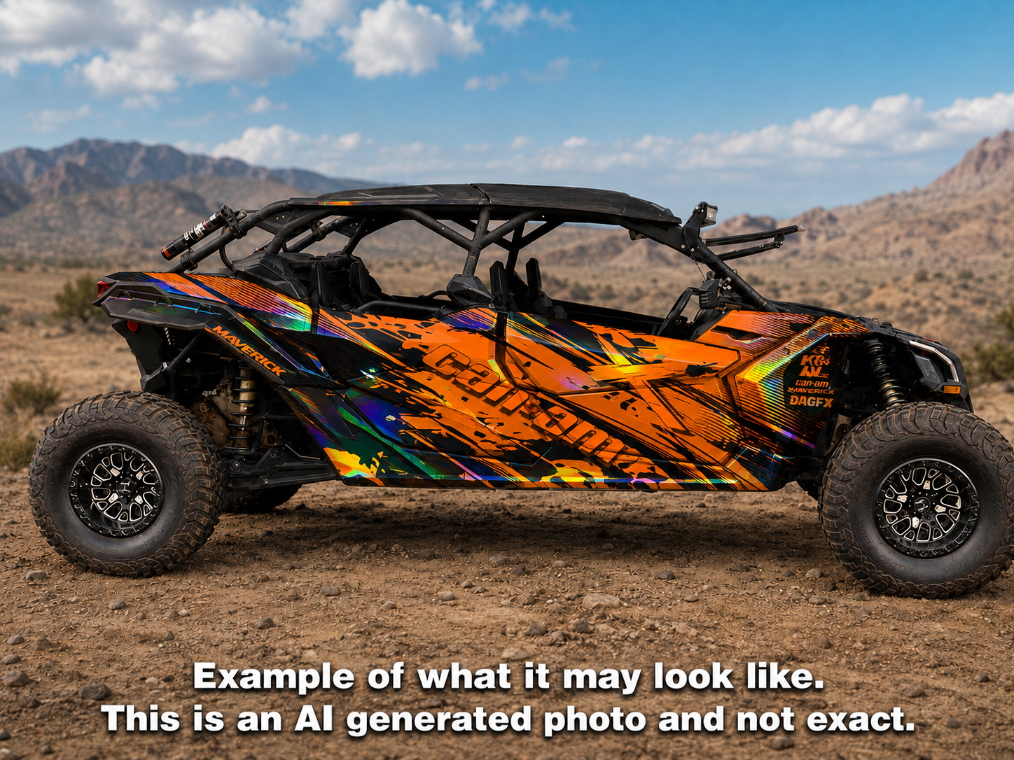 2017-2024 Can Am X3 Max 4 Door Maverick RR DS Graphics Kit  D79-2