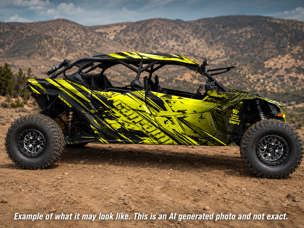 2017-2024 Can Am X3 Max 4 Door Maverick RR DS Graphics Kit  D79-3
