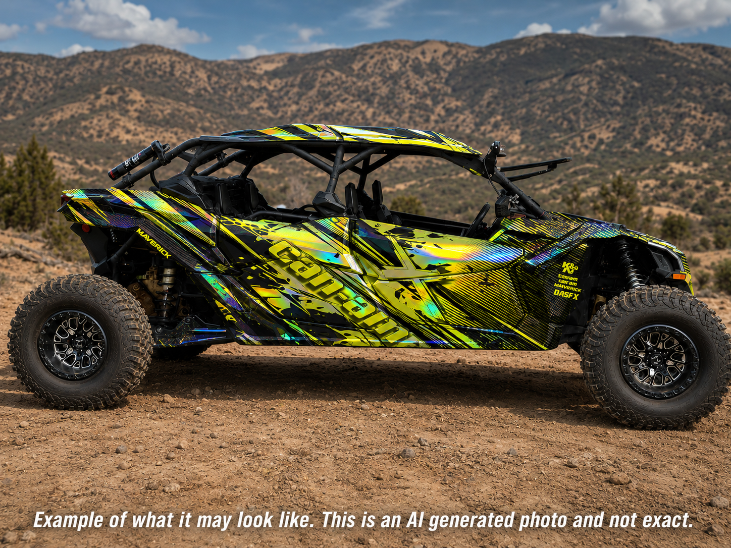 2017-2024 Can Am X3 Max 4 Door Maverick RR DS Graphics Kit  D79-3