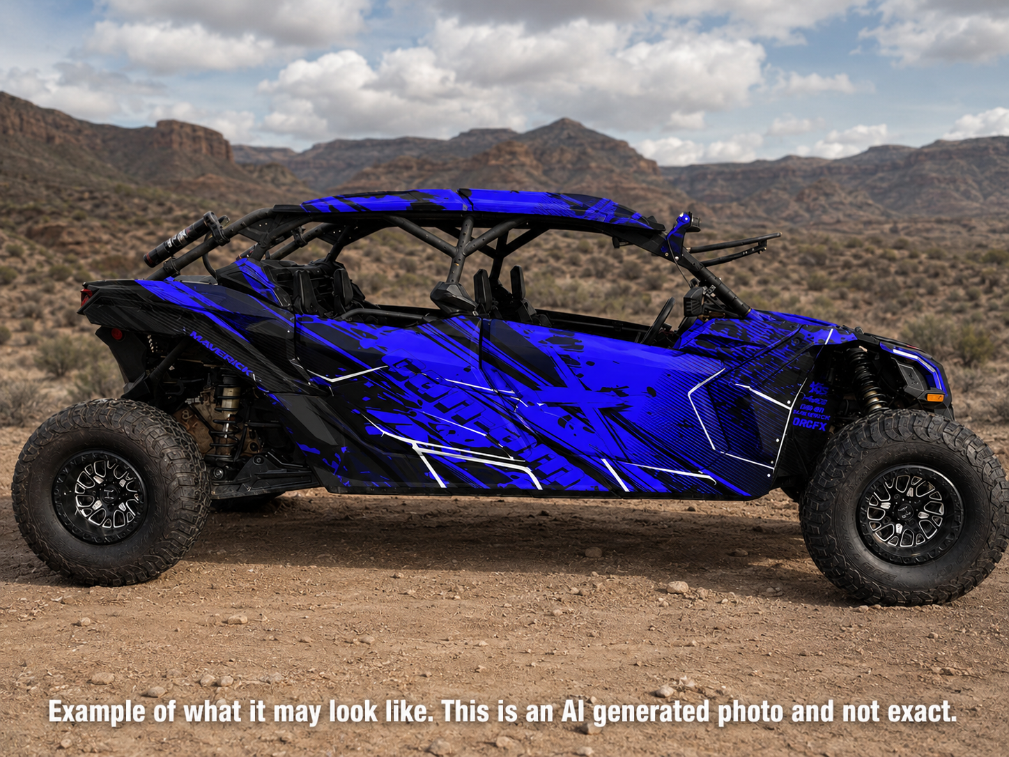 2017-2024 Can Am X3 Max 4 Door Maverick RR DS Graphics Kit  D79-5