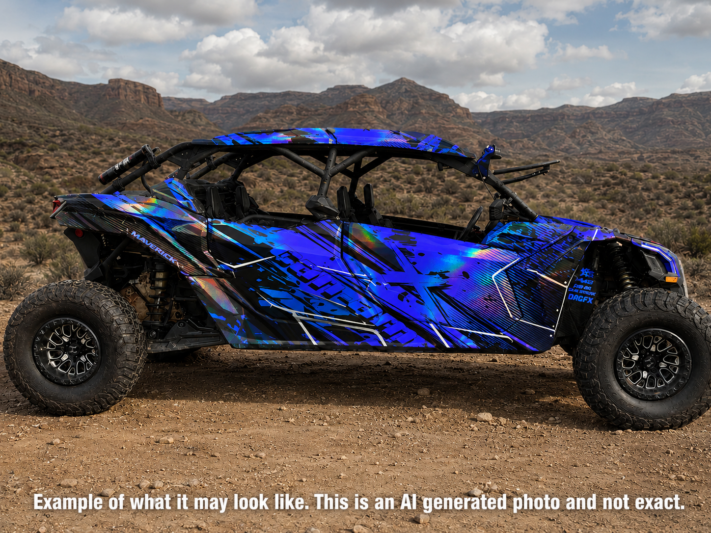 2017-2024 Can Am X3 Max 4 Door Maverick RR DS Graphics Kit  D79-5