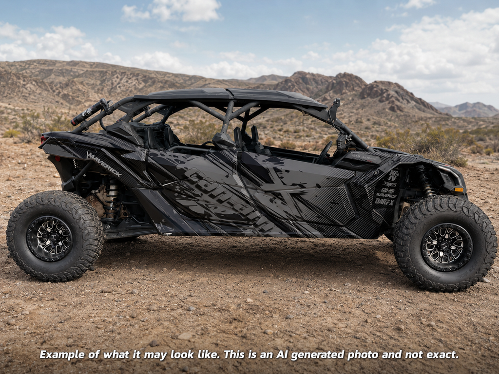 2017-2024 Can Am X3 Max 4 Door Maverick RR DS Graphics Kit  D79-6 Stealth