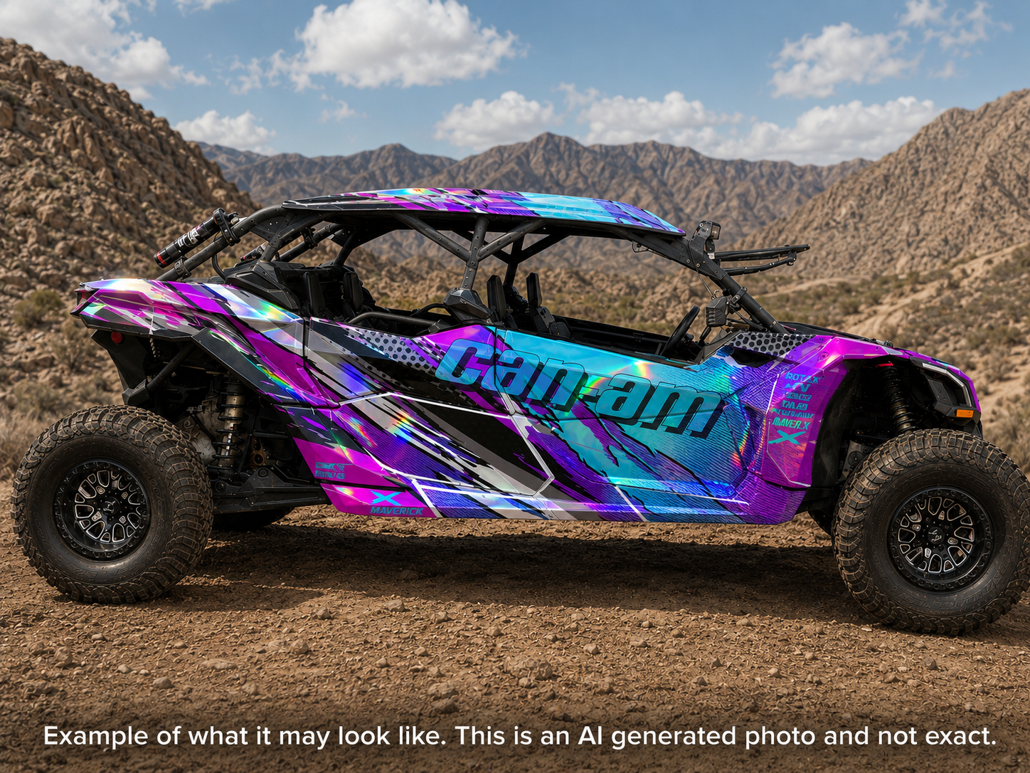 2017-2024 Can Am X3 Max 4 Door Maverick RR DS Graphics Kit  D53-1 Wild