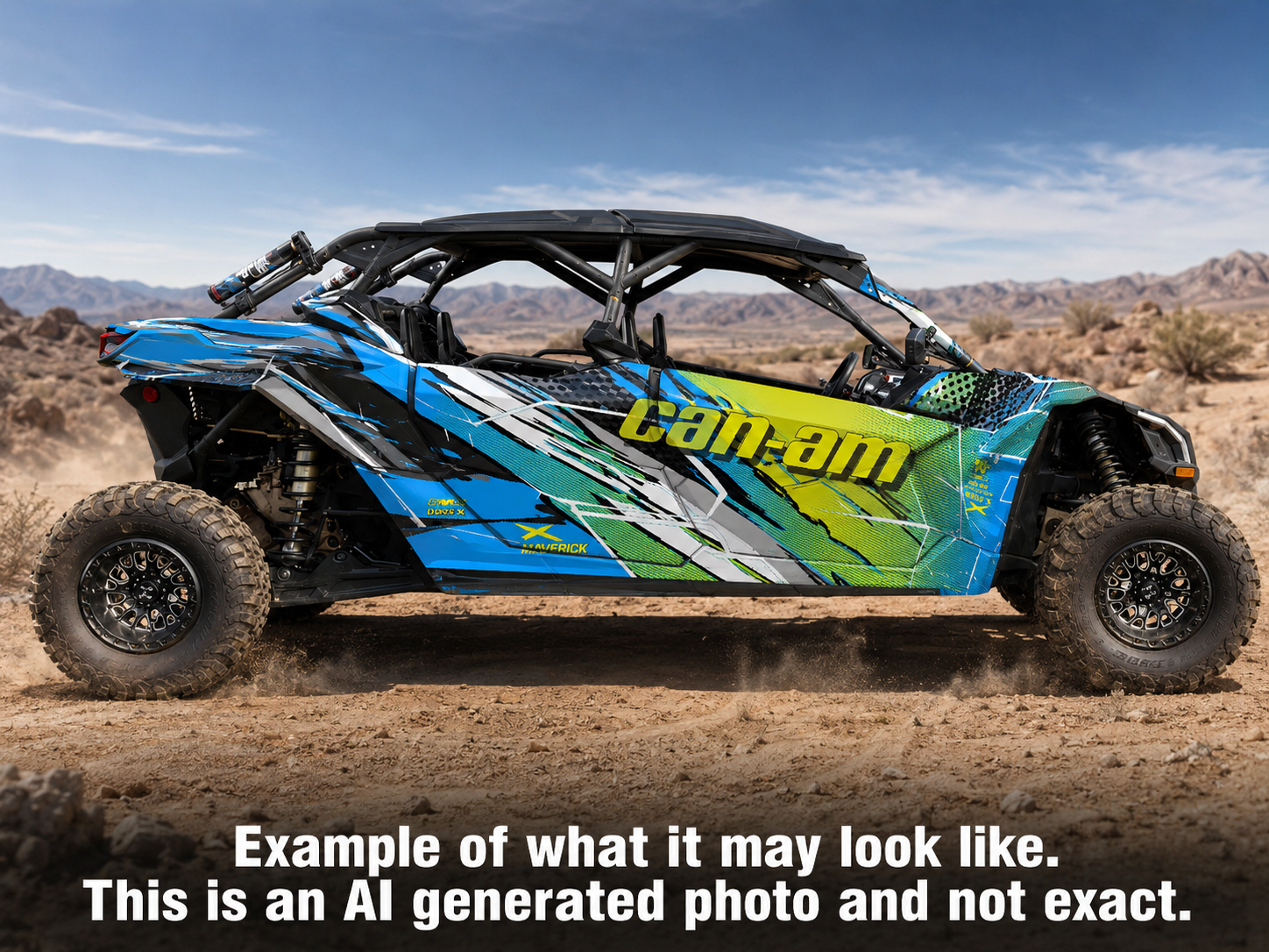 2017-2024 Can Am X3 Max 4 Door Maverick RR DS Graphics Kit  D53-2 Wild