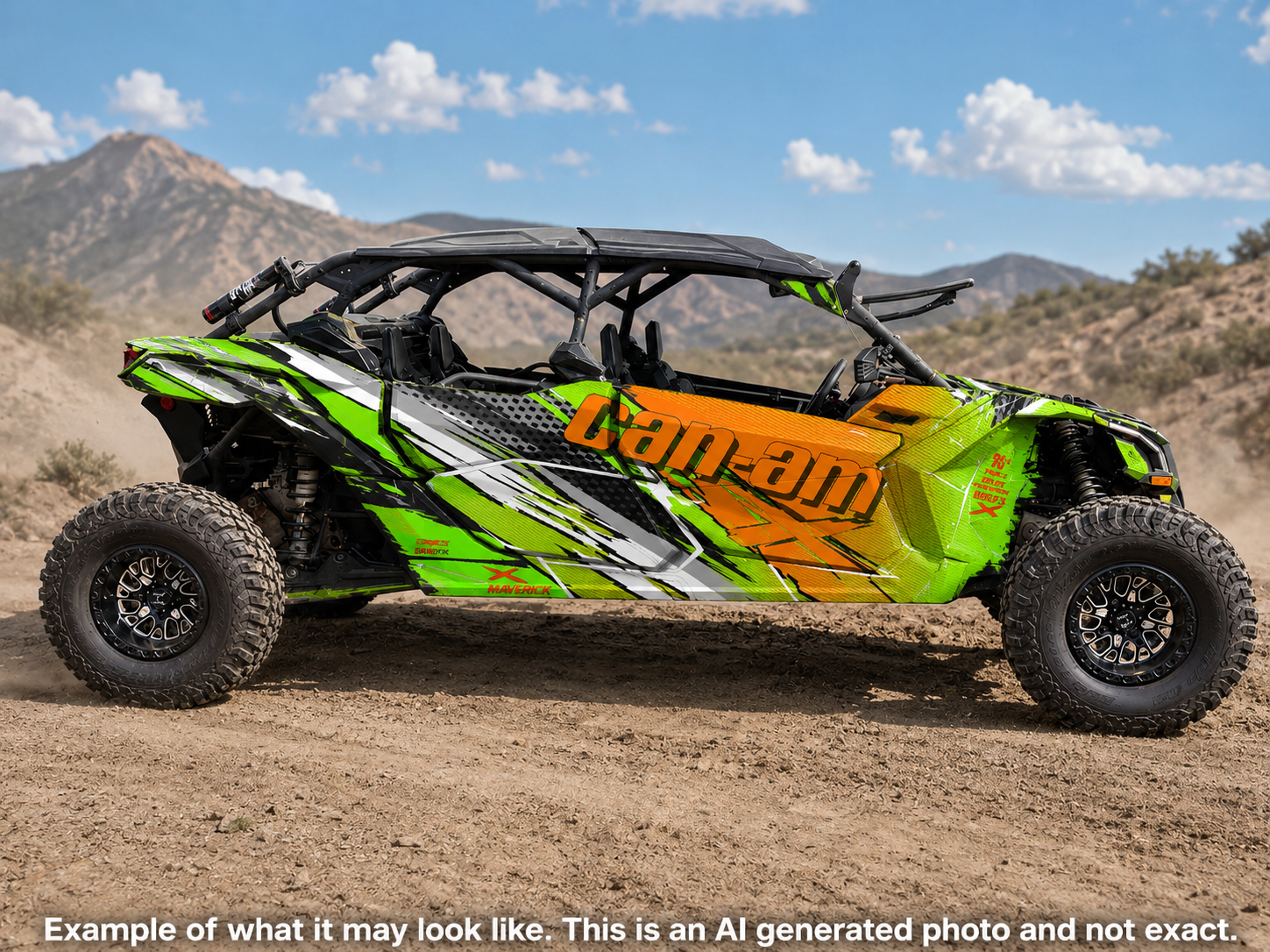 2017-2024 Can Am X3 Max 4 Door Maverick RR DS Graphics Kit  D53-3 Wild