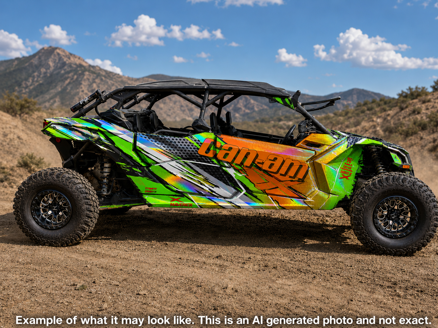 2017-2024 Can Am X3 Max 4 Door Maverick RR DS Graphics Kit  D53-3 Wild
