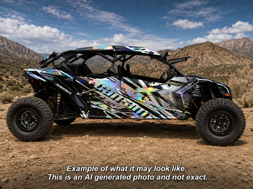 2017-2024 Can Am X3 Max 4 Door Maverick RR DS Graphics Kit  D79-7