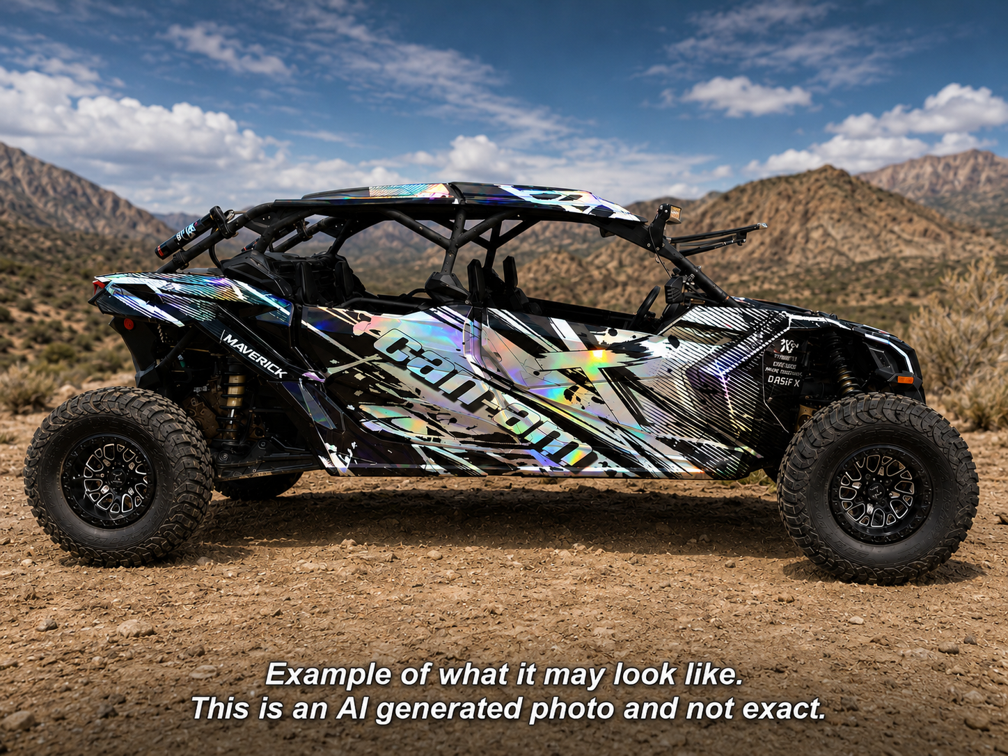 2017-2024 Can Am X3 Max 4 Door Maverick RR DS Graphics Kit  D57-2