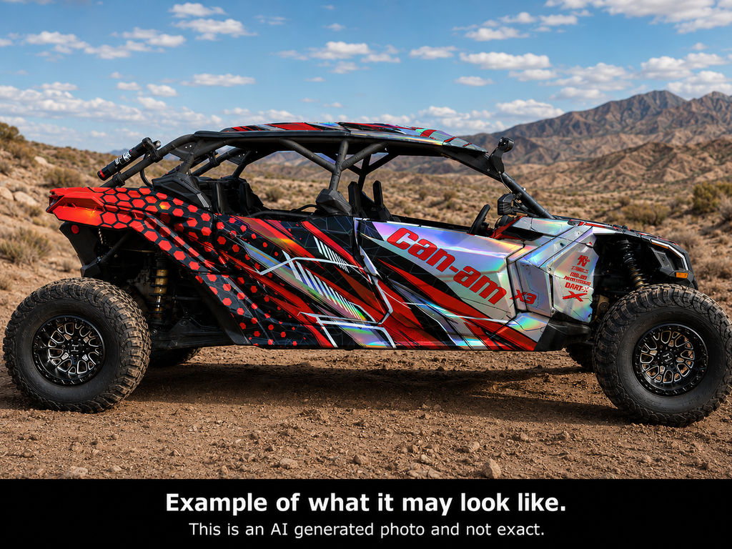 2017-2024 Can Am X3 Max 4 Door Maverick RR DS Graphics Kit  D57-2