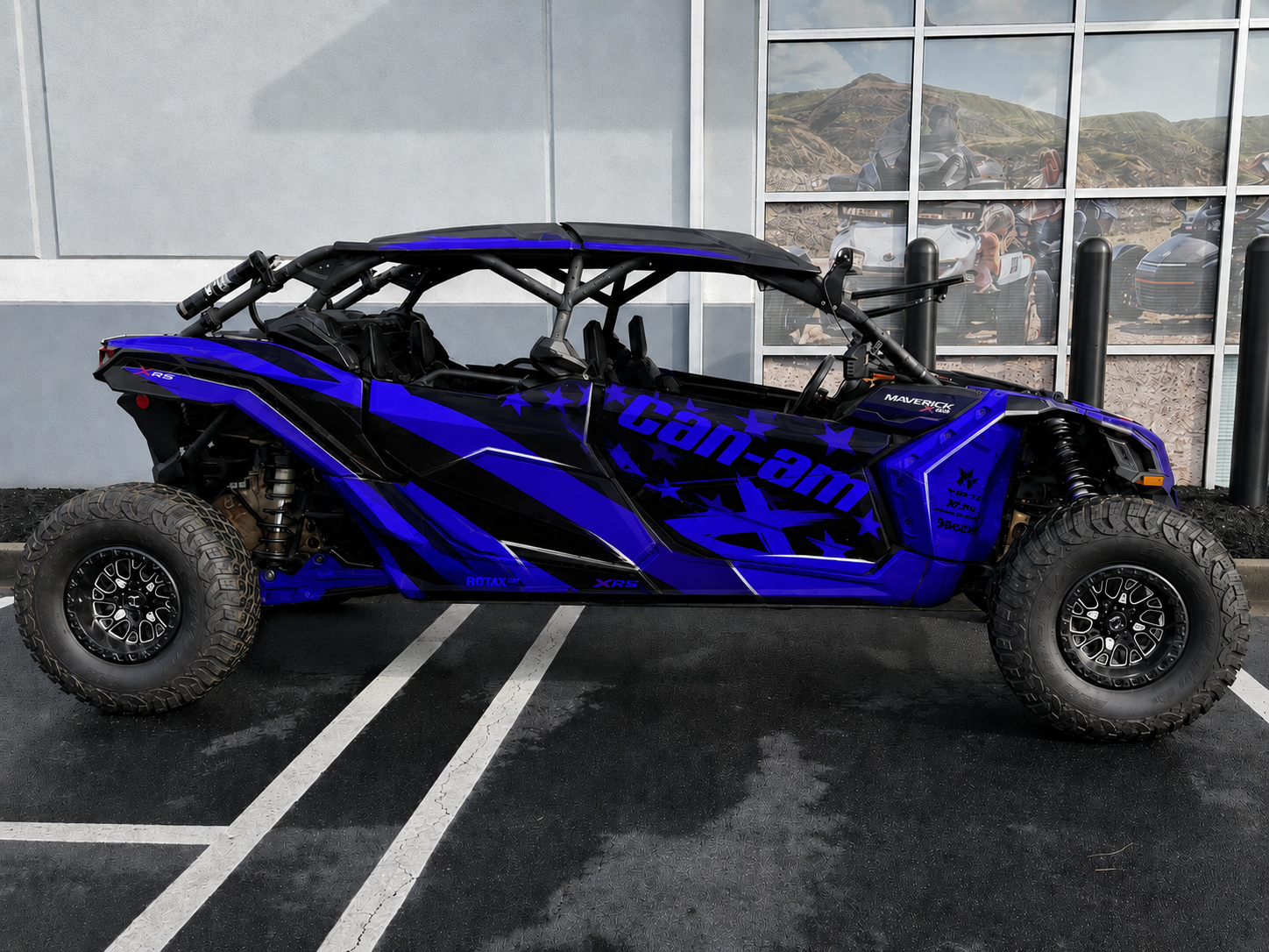 2017-2024 Can Am X3 Max 4 Door Maverick RR DS Graphics Kit   D69-3 Flag