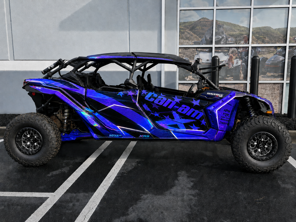 2017-2024 Can Am X3 Max 4 Door Maverick RR DS Graphics Kit   D69-3 Flag