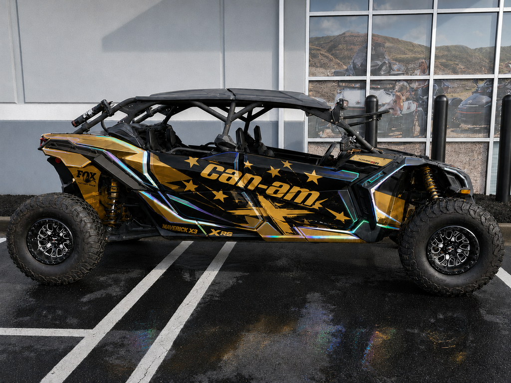 2017-2024 Can Am X3 Max 4 Door Maverick RR DS Graphics Kit   D69-4 Flag