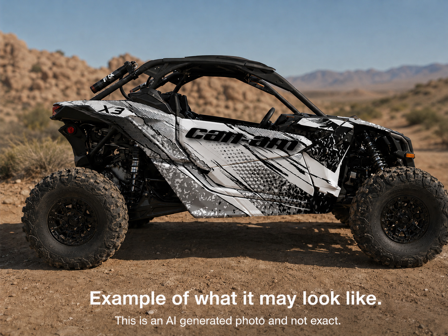 2017 - 2024 Can Am X3 Maverick Graphics Kit  Pro Edition D66-1 Grey