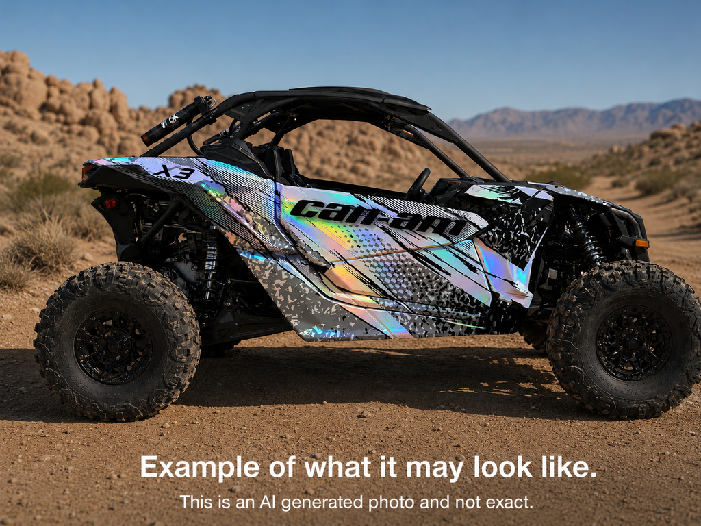 2017 - 2024 Can Am X3 Maverick Graphics Kit  Pro Edition D66-1 Grey