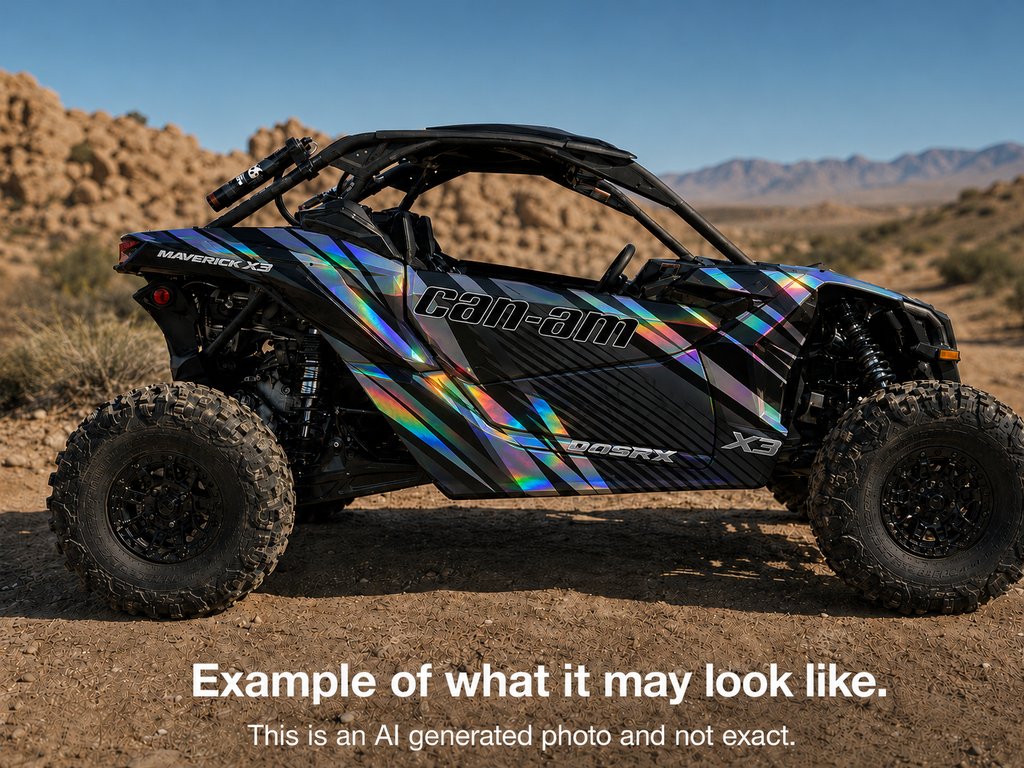 2017 - 2024 Can Am X3 Maverick Graphics Kit  Pro Edition D62-1 Black/Grey