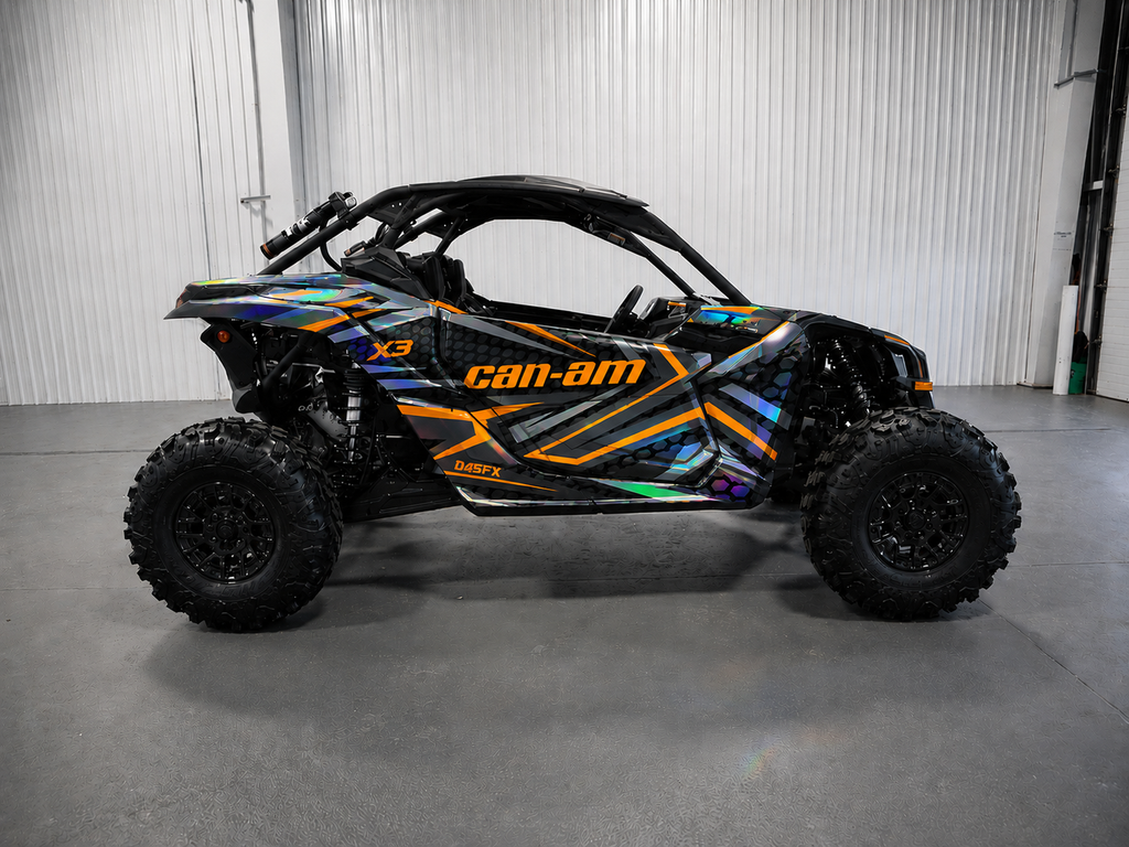 2017-2024 Can Am X3 Maverick  Turbo RR DS Graphics Kit  Pro Edition D59-2 Orange