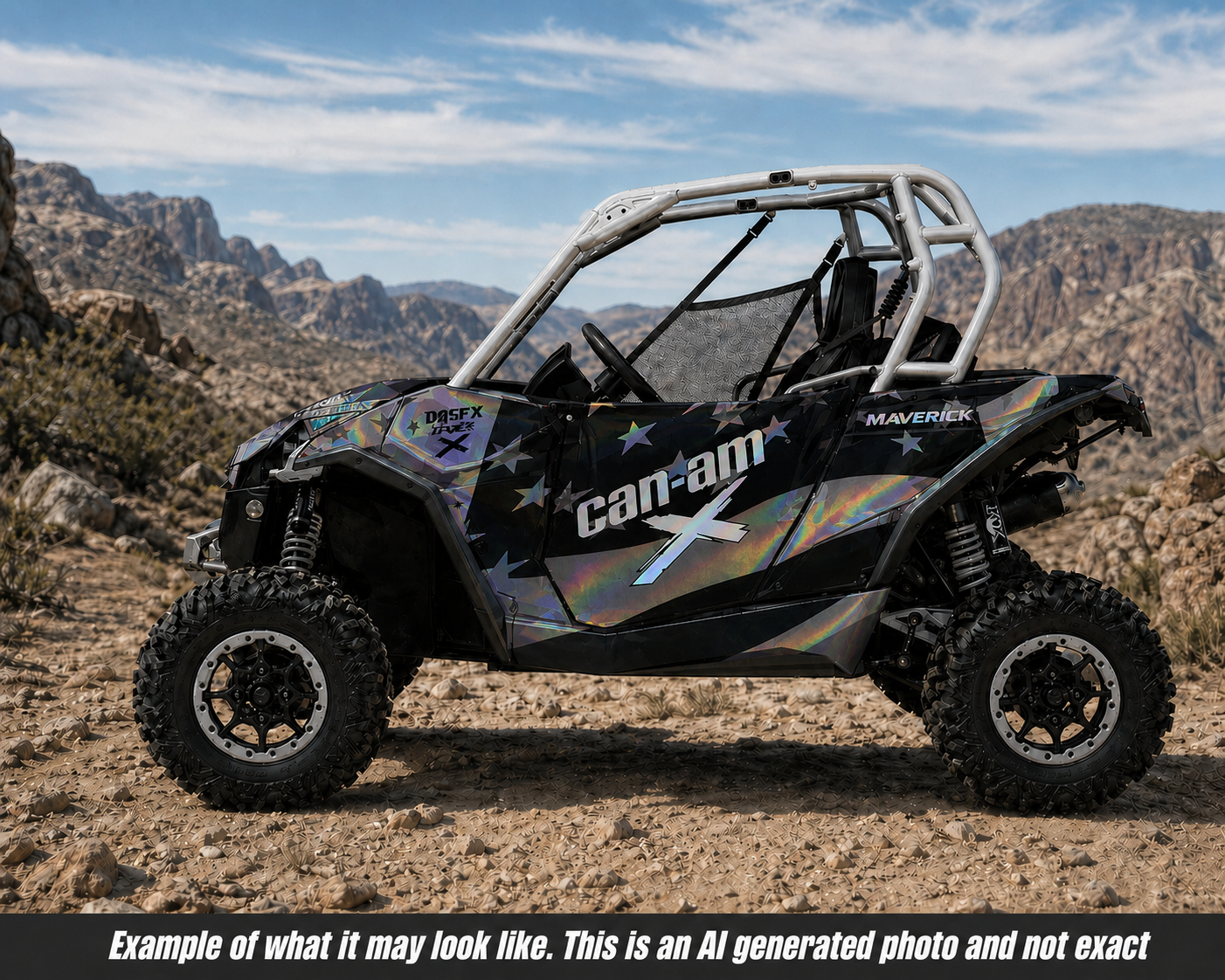 2013-2016 Can Am Maverick 1000 R  OAGFX Racing Graphics Kit  D69-5 USA Flag