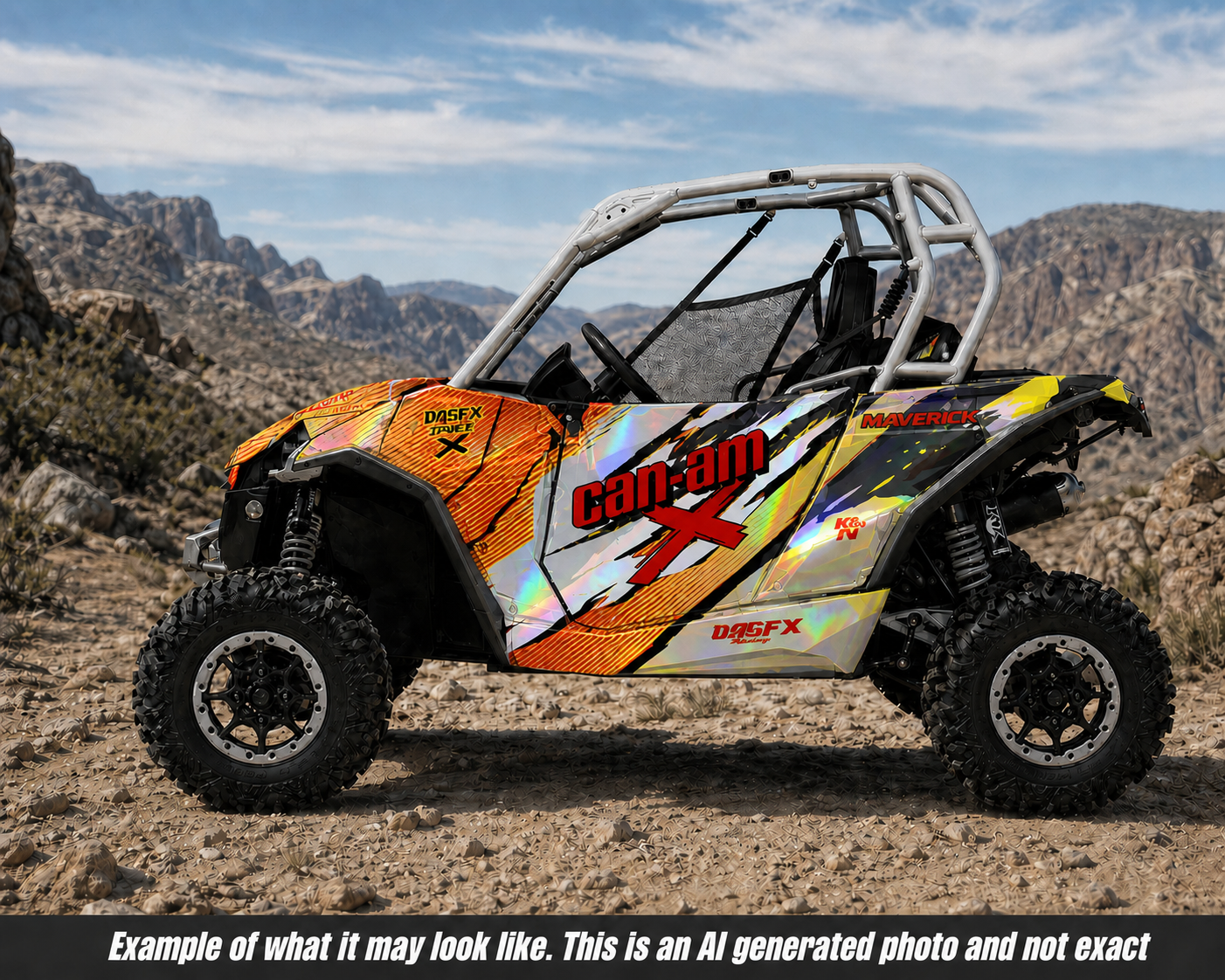 2013-2016 Can Am Maverick 1000 R  OAGFX Racing Graphics Kit  D53-3 Wild