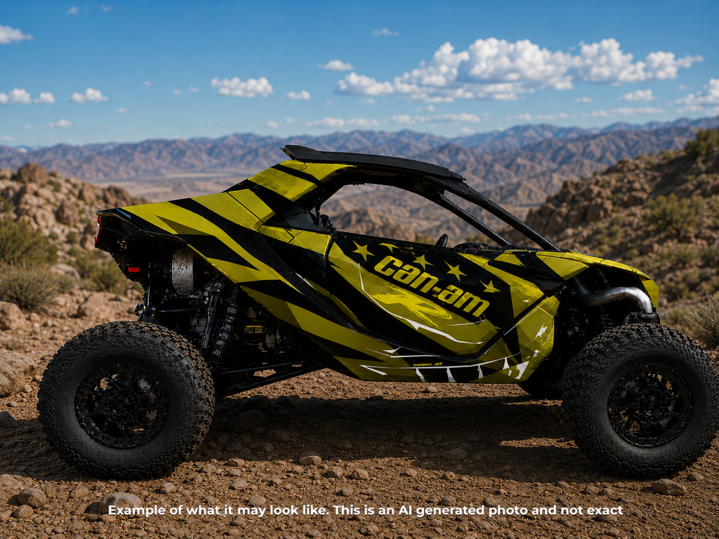 2024-2025 Can Am Maverick R RS Graphics Kit  Pro Edition D69-3 USA Flag