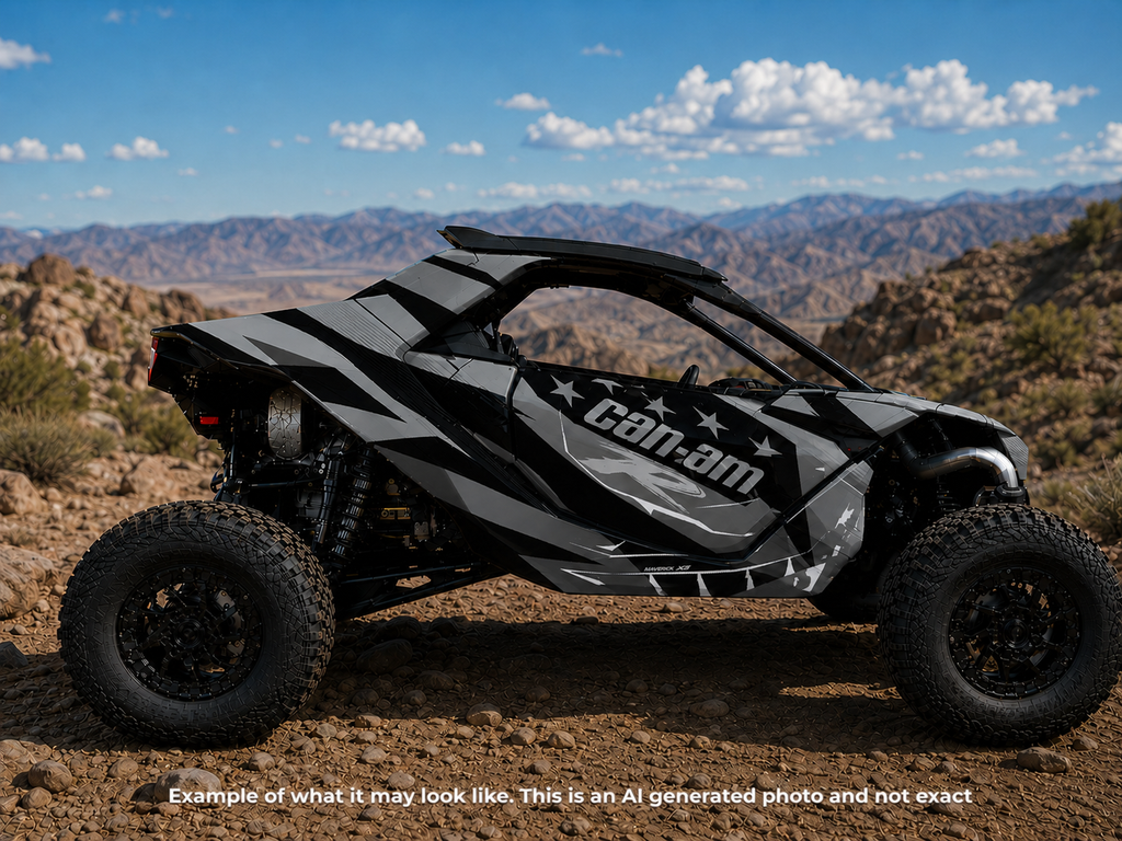 2024-2025 Can Am Maverick R RS Graphics Kit  Pro Edition D69-4 USA Flag