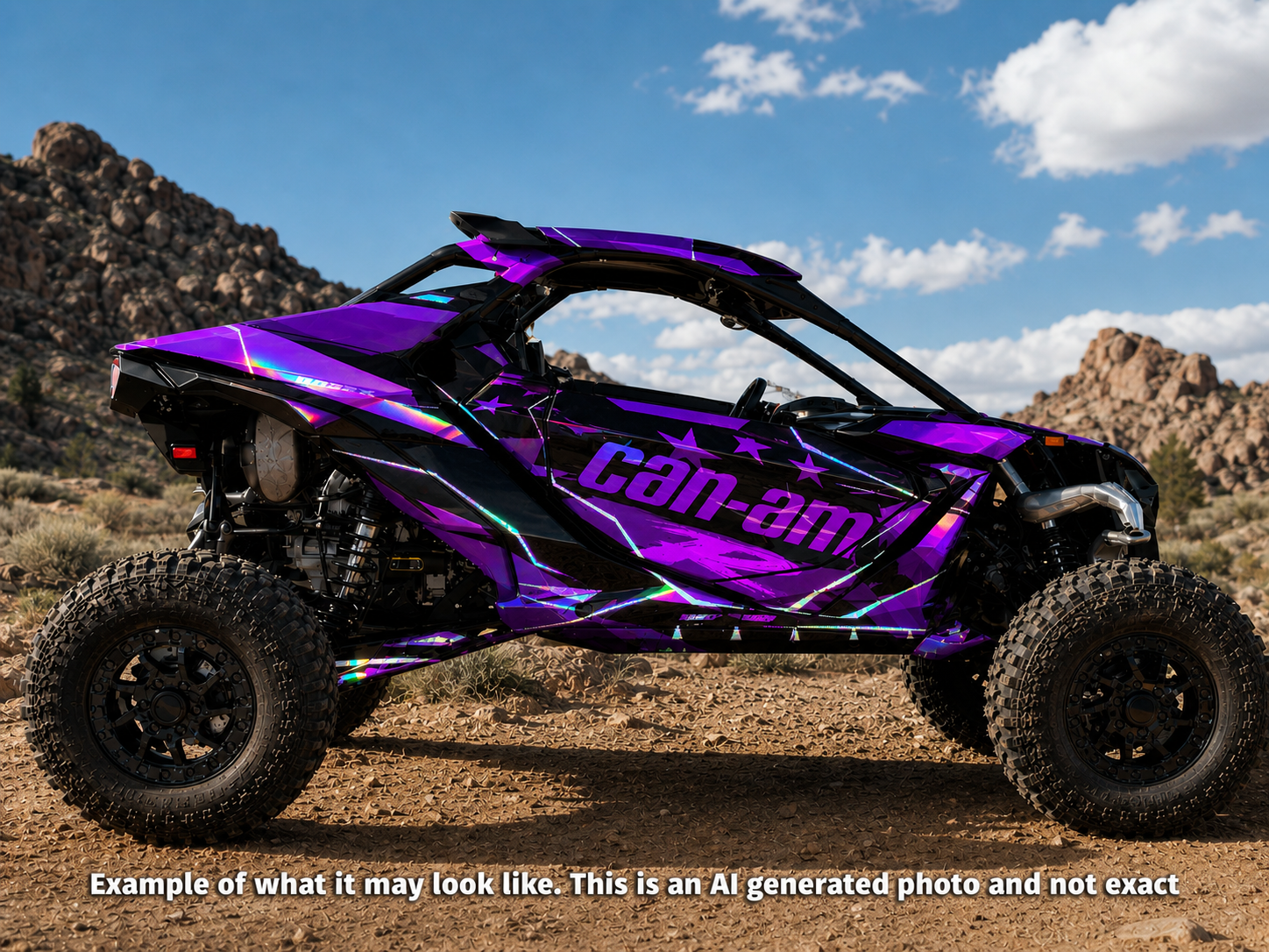 2024-2025 Can Am Maverick R RS Graphics Kit  Pro Edition D69-5 USA Flag