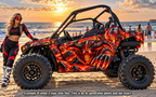2021-2025 Polaris RZR 200 EFI UTV Demon/Devil Graphics Kit Demon