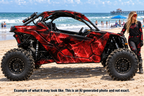 2017 - 2024 Can Am X3 RR DS Maverick Graphics Kit  Lightning Beast DLB1