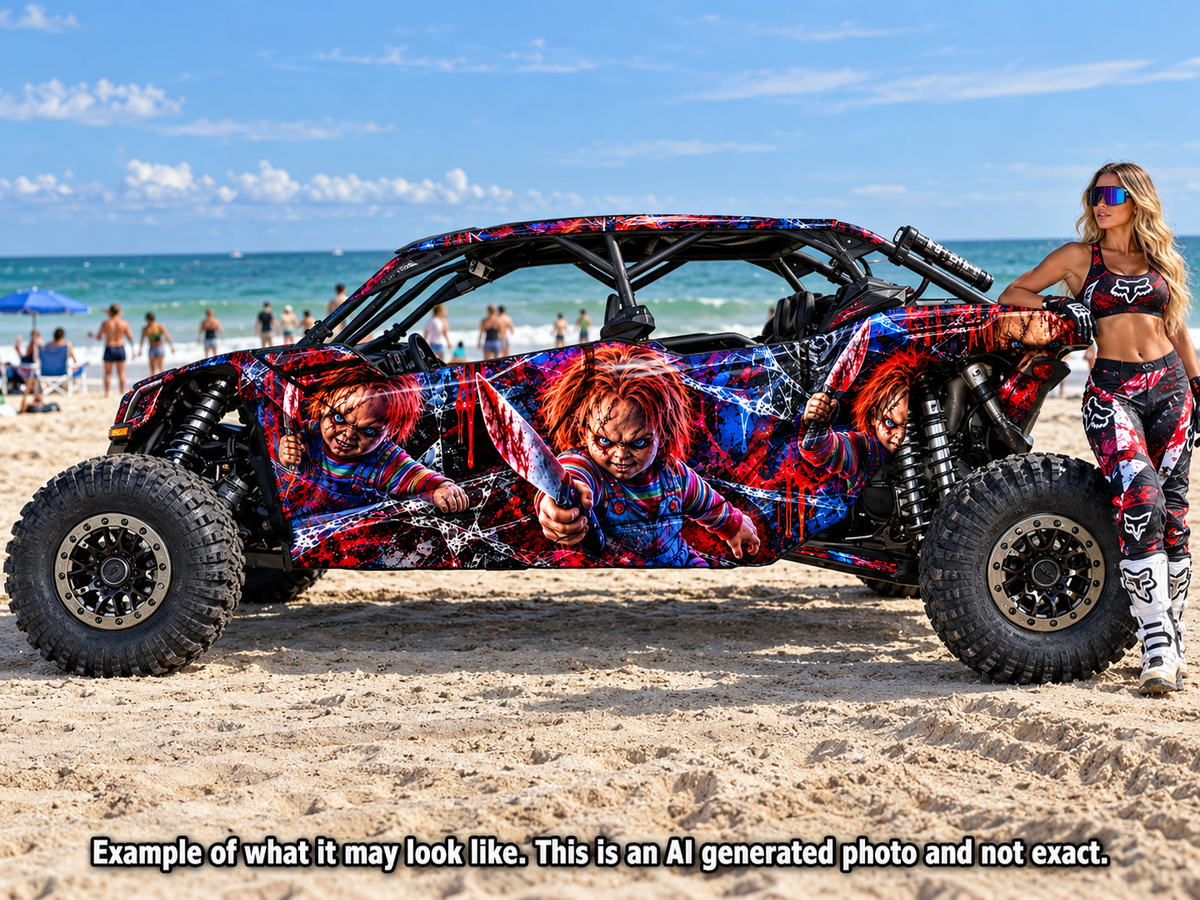 2017-2024 Can Am X3 Max 4 Door Maverick RR DS "Chucky" Graphics Kit
