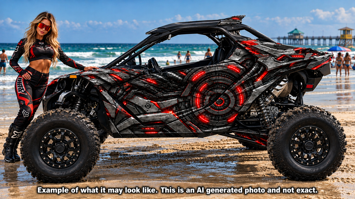 2024-2025 Can Am Maverick R RS Cyber Series Graphics Kit  Pro Edition