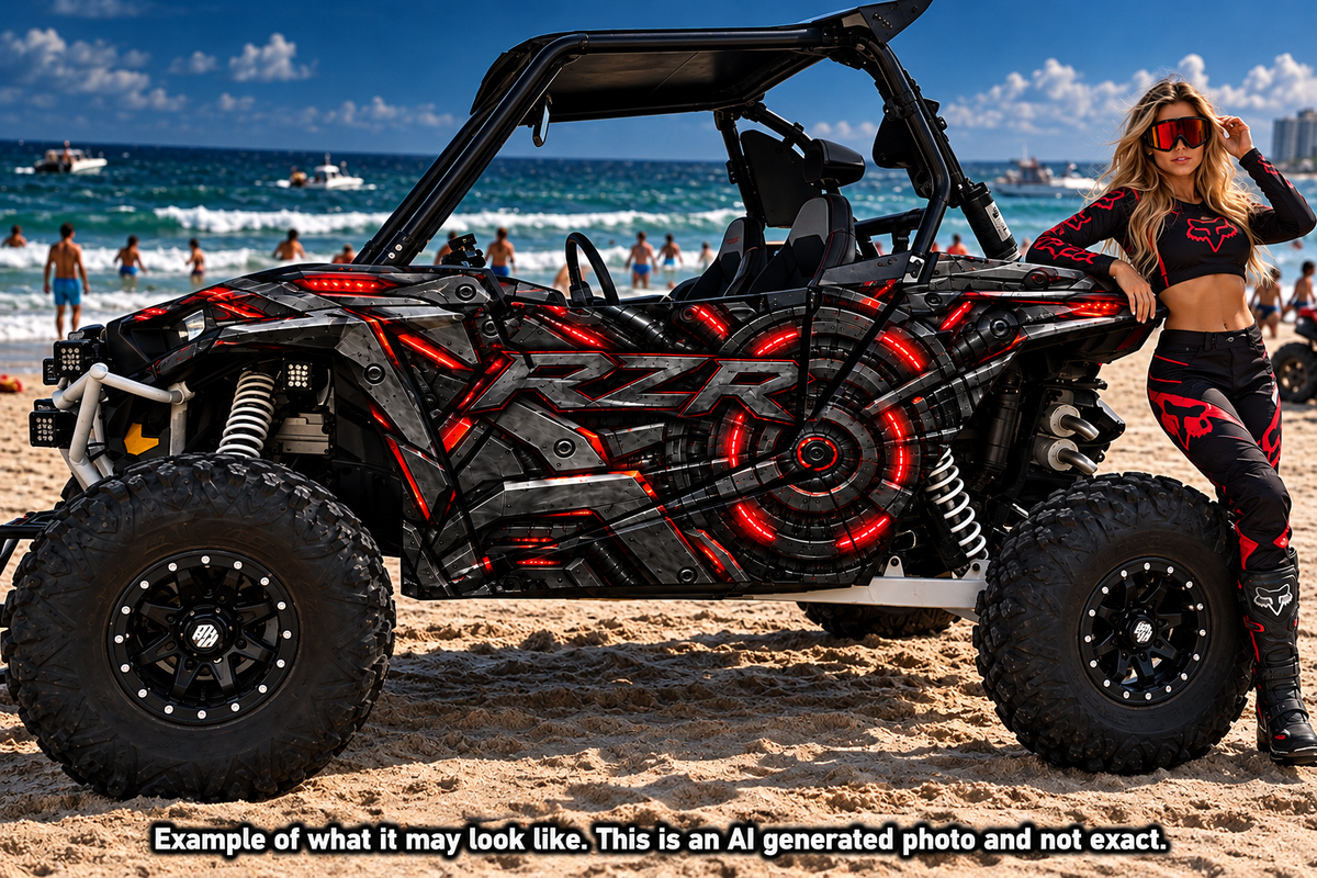 2014 + Polaris RZR 900 Cyber Series Graphics Kit