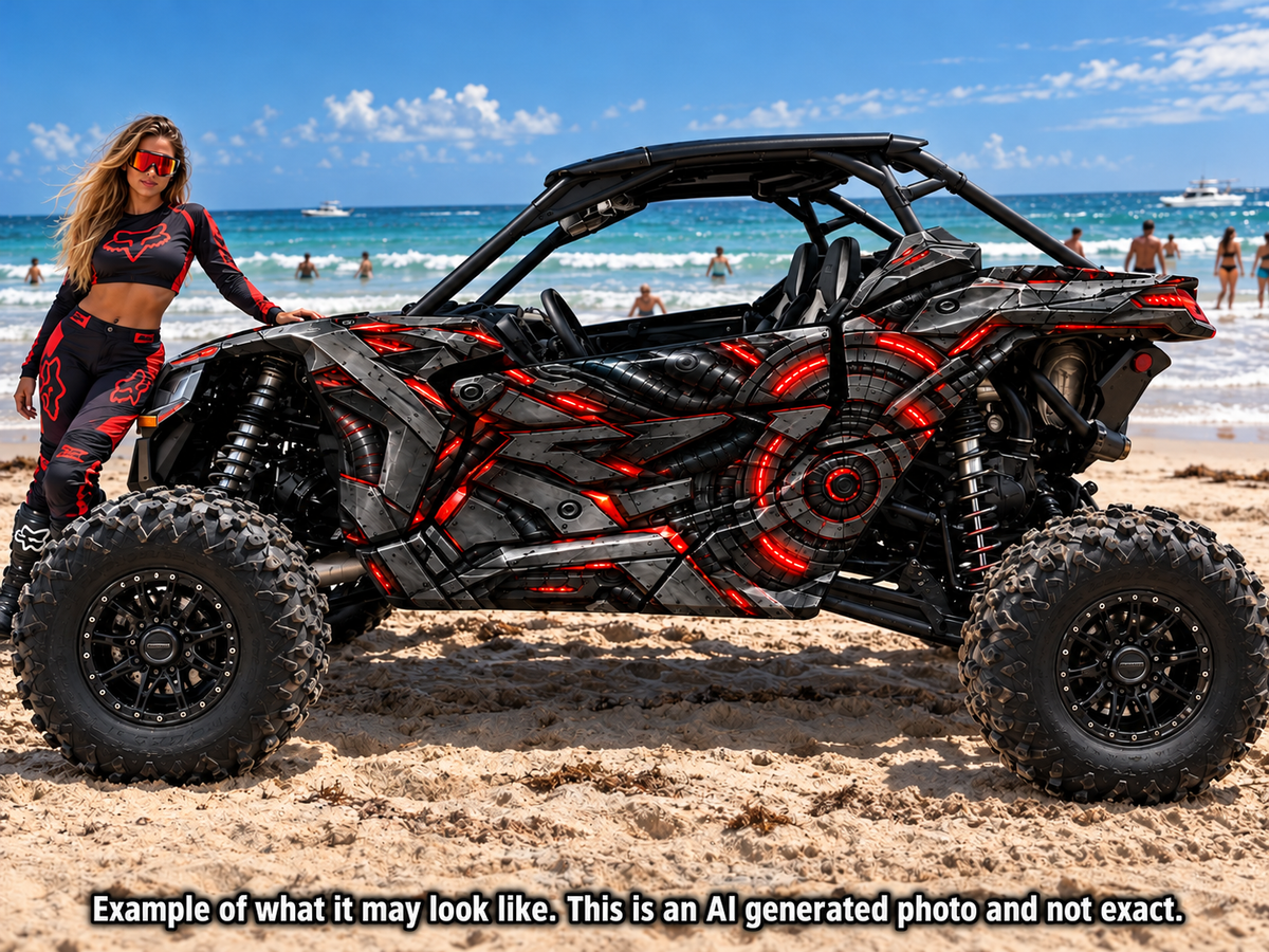 2017 - 2024 Can Am X3 RR DS Maverick Cyber Graphics Kit